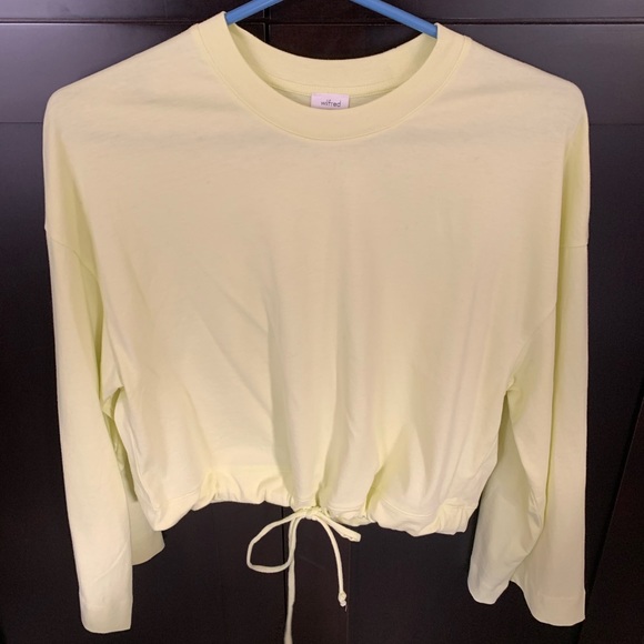 Aritzia Neon Yellow Long Sleeve - Picture 2 of 3